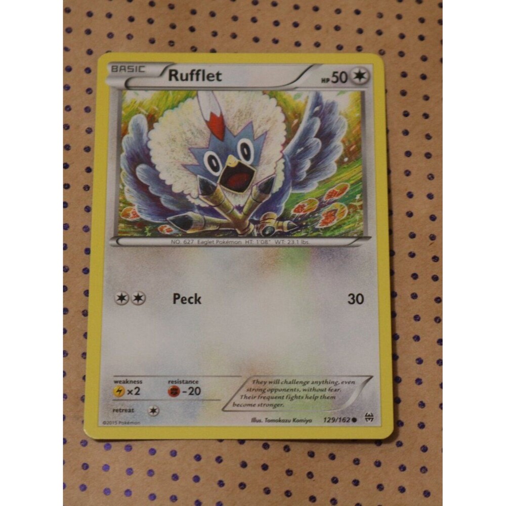 Rufflet 129/162 Pokemon Card (2015)